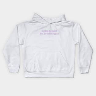 IU lilac spring is short but it comes again Kids Hoodie